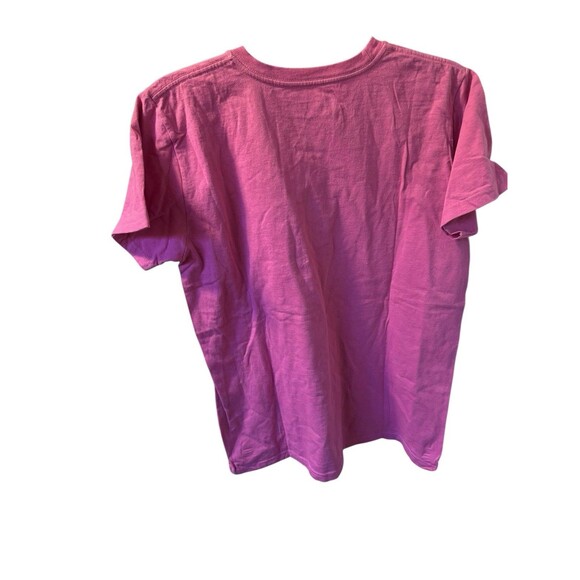 Adidas Women's Short Sleeve Pink Pullover T-Shirt  EUC Size L Top Sport - Picture 2 of 6